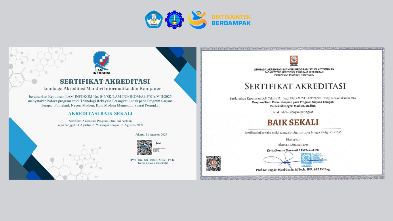 Akreditasi TRPL dan TKA Baik Sekali